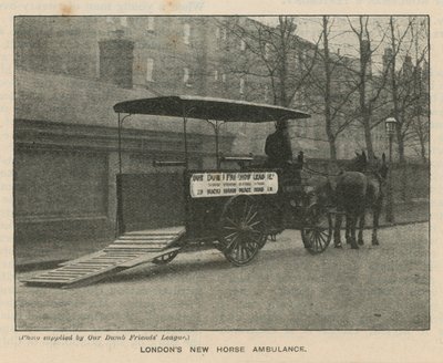 Londons nye Hesteambulance af English Photographer