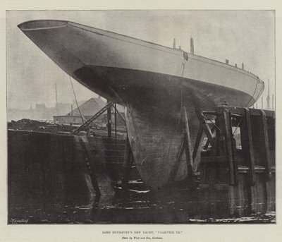 Lord Dunravens New Yacht, Valkyrie III af English Photographer