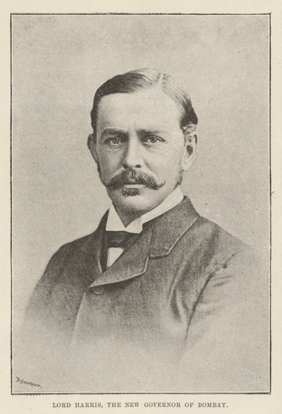Lord Harris, den nye guvernør i Bombay af English Photographer