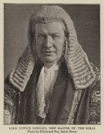 Lord Justice Lindley, New Master of the Rolls af English Photographer
