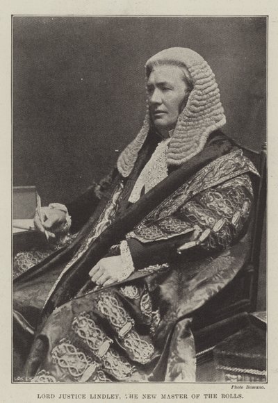 Lord Justice Lindley, The New Master of the Rolls af English Photographer