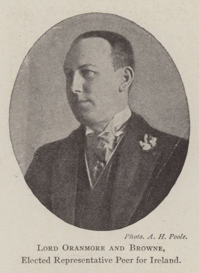 Lord Oranmore og Browne, valgt repræsentant Peer for Irland af English Photographer