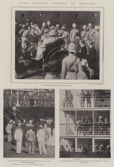 Lord Roberts rejse til England af English Photographer