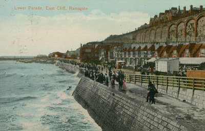 Lower Parade, East Cliff, Ramsgate. Postkort sendt i 1913. af English Photographer