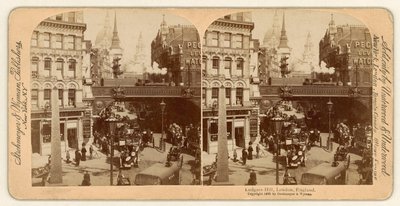 Ludgate Hill, stereoskopisk udsigt af English Photographer