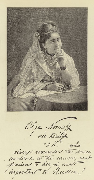 Madame Olga Novikoff af English Photographer