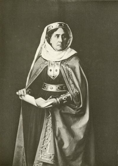 Madame Ristori som Lady Macbeth (gravering) af English Photographer