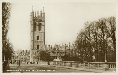 Magdalen College, Oxford (s/h foto) af English Photographer