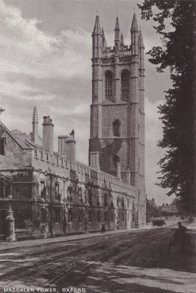 Magdalen Tower, Oxford af English Photographer