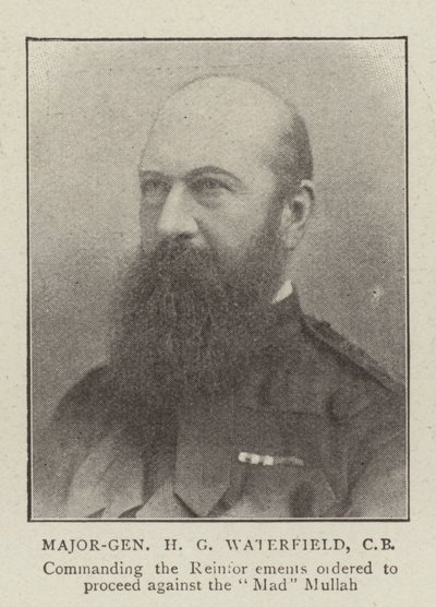 Generalmajor H G Waterfield, CB af English Photographer