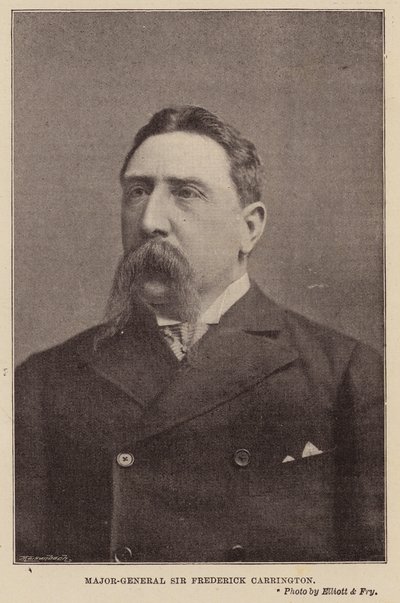 Generalmajor Sir Frederick Carrington (s/h foto) af English Photographer