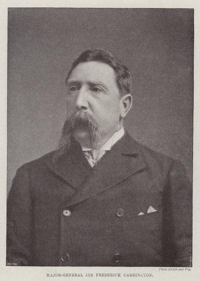 Generalmajor Sir Frederick Carrington af English Photographer