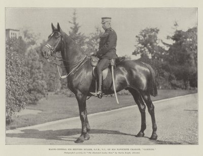 Generalmajor Sir Redvers Buller, GCB, VC, på hans yndlingsoplader, Gambler af English Photographer