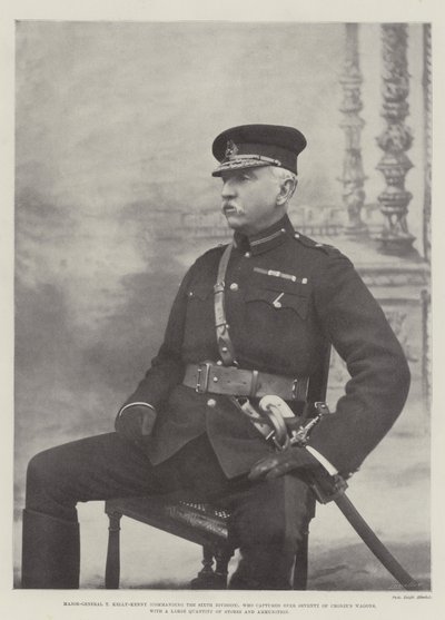 Generalmajor T Kelly-Kenny (kommandør for den sjette division), som erobrede mere end 70 Cronjes-vogne med en stor mængde lagre og ammunition af English Photographer