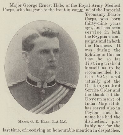 Major GE Hale, RAMC af English Photographer
