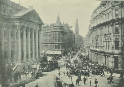 Mappin og Webb, Cheapside, fra Mansion House, der ser mod vest, City of London, 1890 af English Photographer