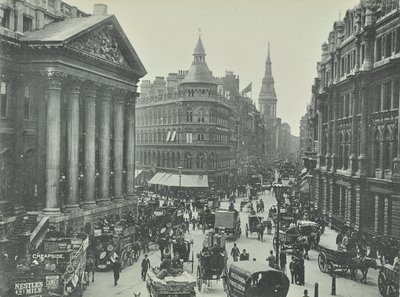 Mappin og Webb, Cheapside, fra Mansion House, der ser mod vest, City of London, 1895 af English Photographer