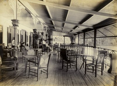Marine Hotel, Veranda, 1895 af English Photographer