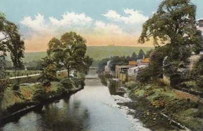 Matlock Bridge, ved floden Derwent af English Photographer
