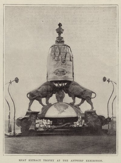 Kødekstrakttrofæ på Antwerpen-udstillingen af English Photographer