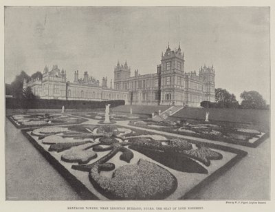 Mentmore Towers, nær Leighton Buzzard, Buckinghamshire, sæde for Lord Rosebery af English Photographer