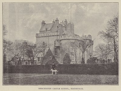 Merchiston Castle School, Edinburgh (kobberstik) af English Photographer