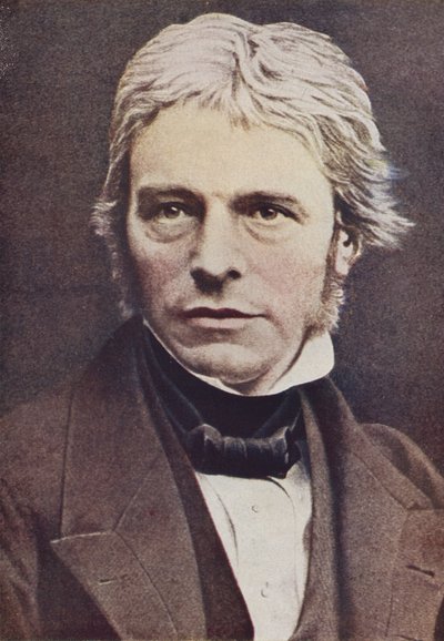 Michael Faraday, engelsk fysiker og kemiker (farvet foto) af English Photographer