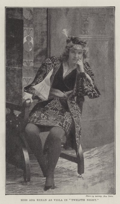 Miss Ada Rehan som Viola i Twelfth Night af English Photographer