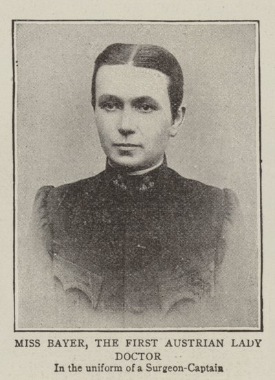 Miss Bayer, den første østrigske læge af English Photographer