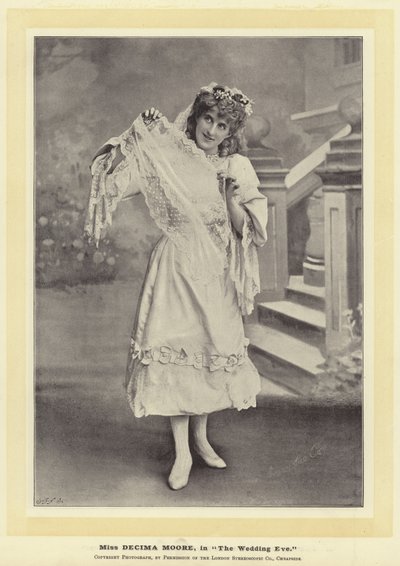 Miss Decima Moore, i The Wedding Eve af English Photographer