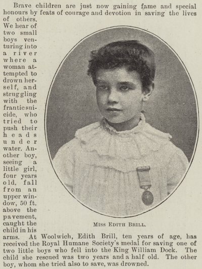 Frøken Edith Brill af English Photographer