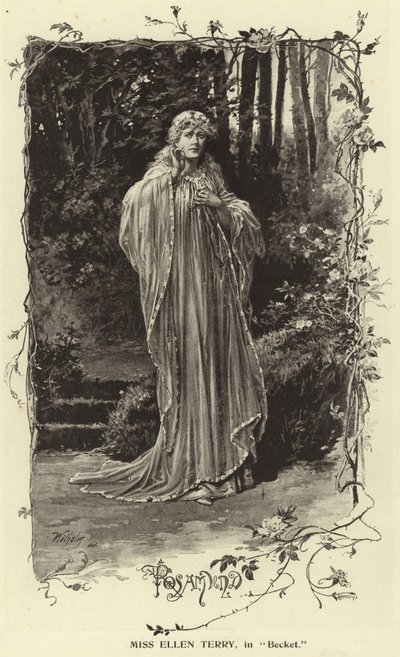 Miss Ellen Terry, i Becket af English Photographer
