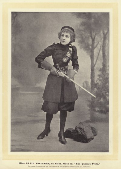 Miss Ettie Williams, som Lieut Wren i The Queens Prize af English Photographer