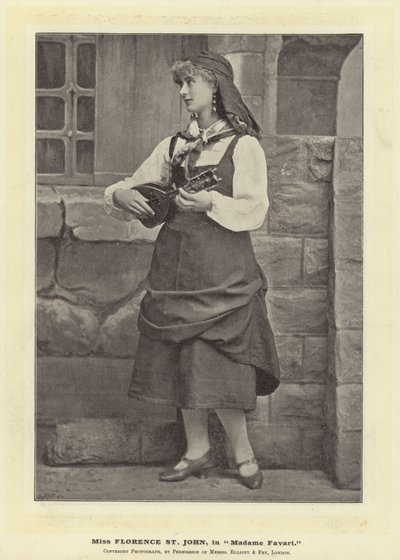 Miss Florence St John, i Madame Favart af English Photographer