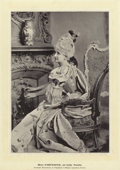 Miss Fortescue, som Lady Teazle af English Photographer