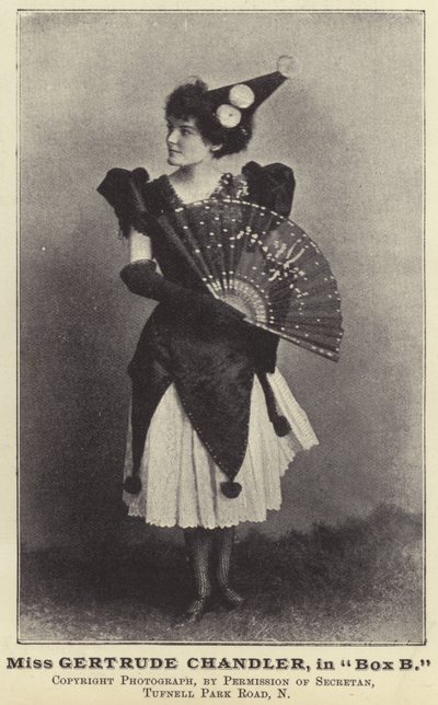 Frøken Gertrude Chandler, i boks B af English Photographer