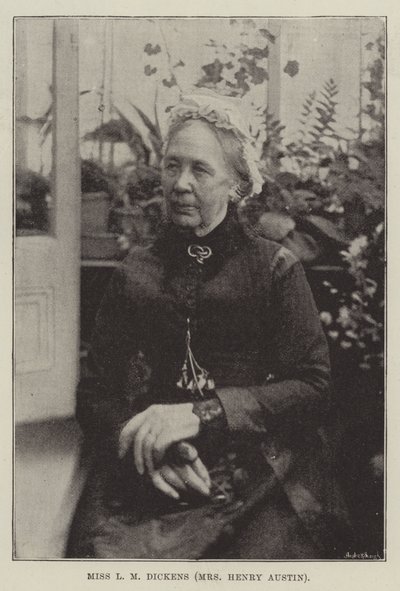 Miss LM Dickens (Mrs Henry Austin) af English Photographer