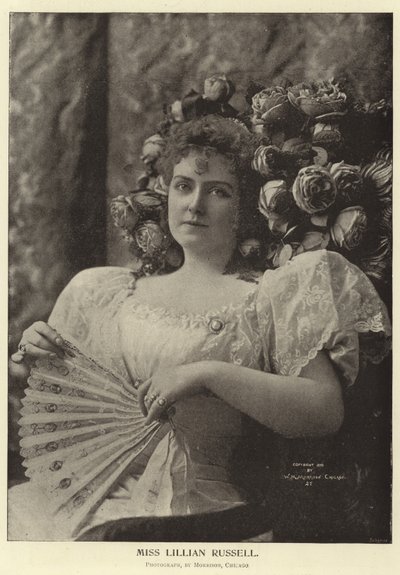 Frøken Lillian Russell af English Photographer