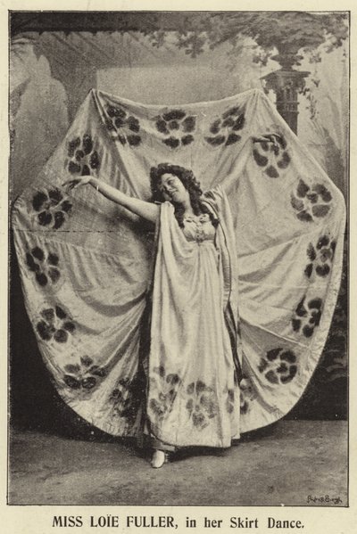 Miss Loie Fuller, i sin nederdeldans af English Photographer