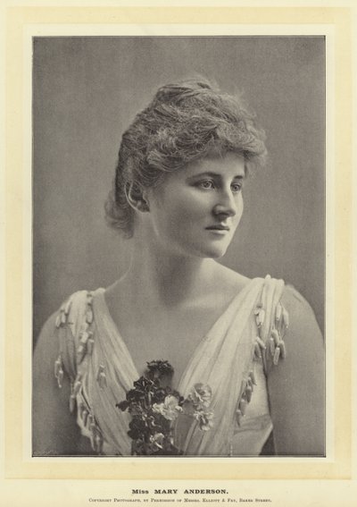 Frøken Mary Anderson af English Photographer