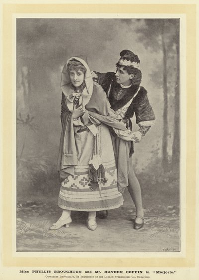 Miss Phyllis Broughton og Mr. Hayden Coffin i Marjorie af English Photographer