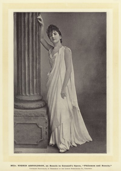 Mlle Sigrid Arnoldson, som Baucis i Gounods Opera, Philemon og Baucis af English Photographer