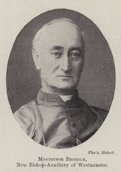 Monsignor Brindle, New Bishop-Auxiliary of Westminster af English Photographer