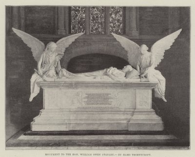 Monument til den ærede William Owen Stanley, af Hamo Thornycroft af English Photographer