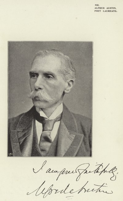 Alfred Austin, digterpristager af English Photographer