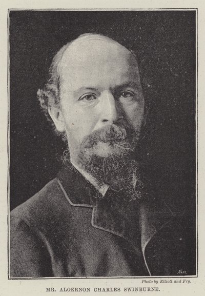 Algernon Charles Swinburne af English Photographer