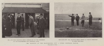 Mr. Balfour ved fodboldkampen Manchester City mod Stoke af English Photographer