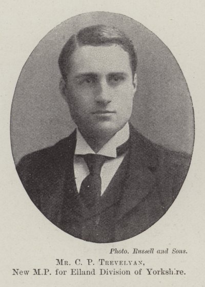 CP Trevelyan, nyt parlamentsmedlem for Elland Division of Yorkshire af English Photographer