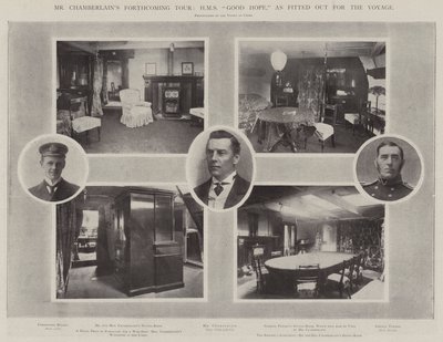 Mr. Chamberlains kommende tur, HMS Good Hope, som udstyret til rejsen af English Photographer