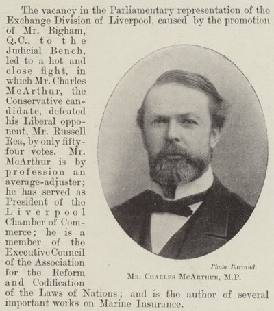 Charles McArthur, MP af English Photographer